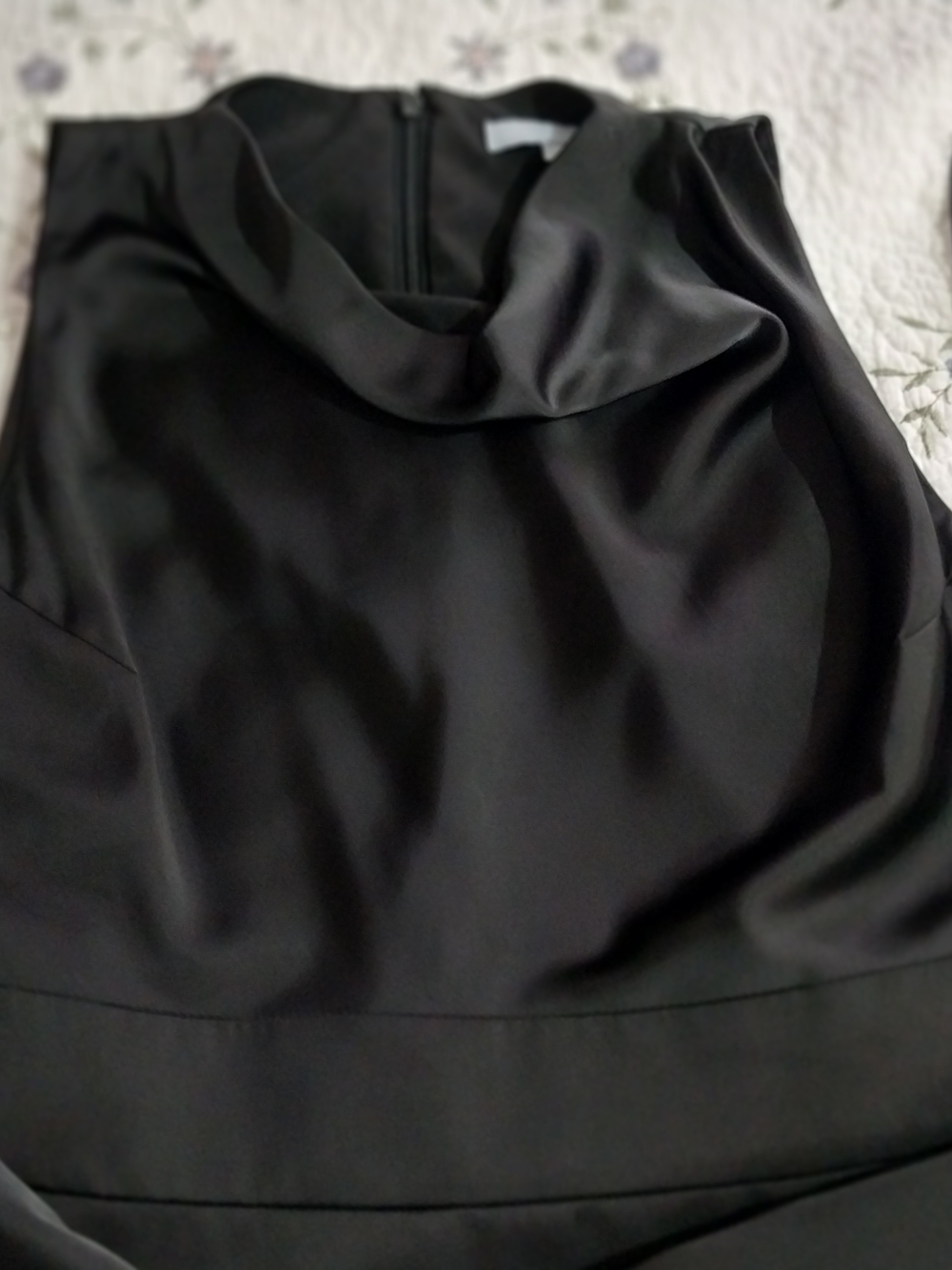 ANTONIO MELANI Black Sleeveless Midi Dress with Waist Tie - Picture 7 of 10